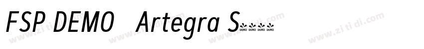 FSP DEMO   Artegra S字体转换